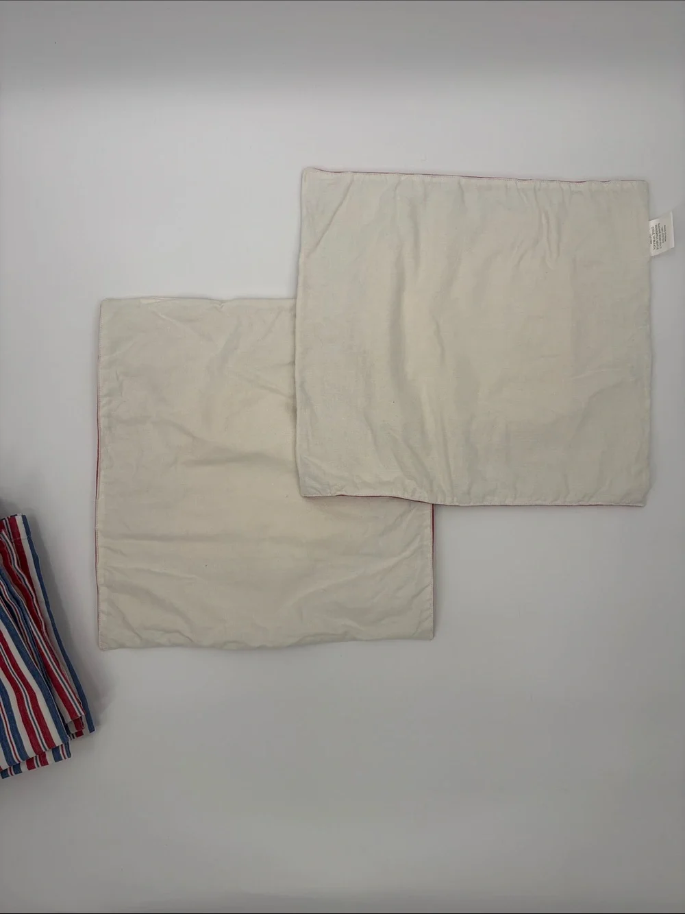 Crate&Barrel Red, Blue & White Striped Sausalito Placemat